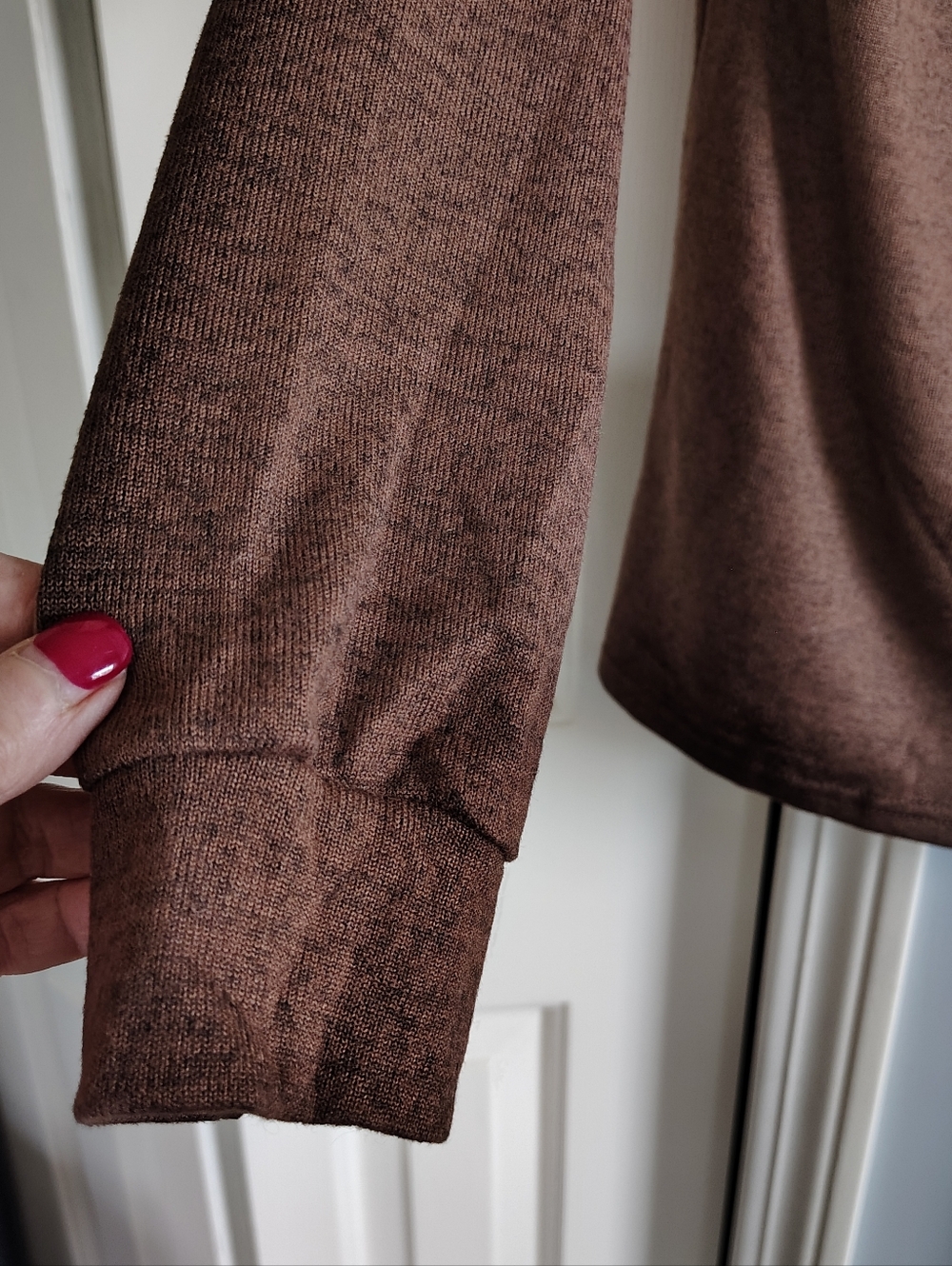 Off-Shoulder Brown Women's Top L - Picture 7 of 11